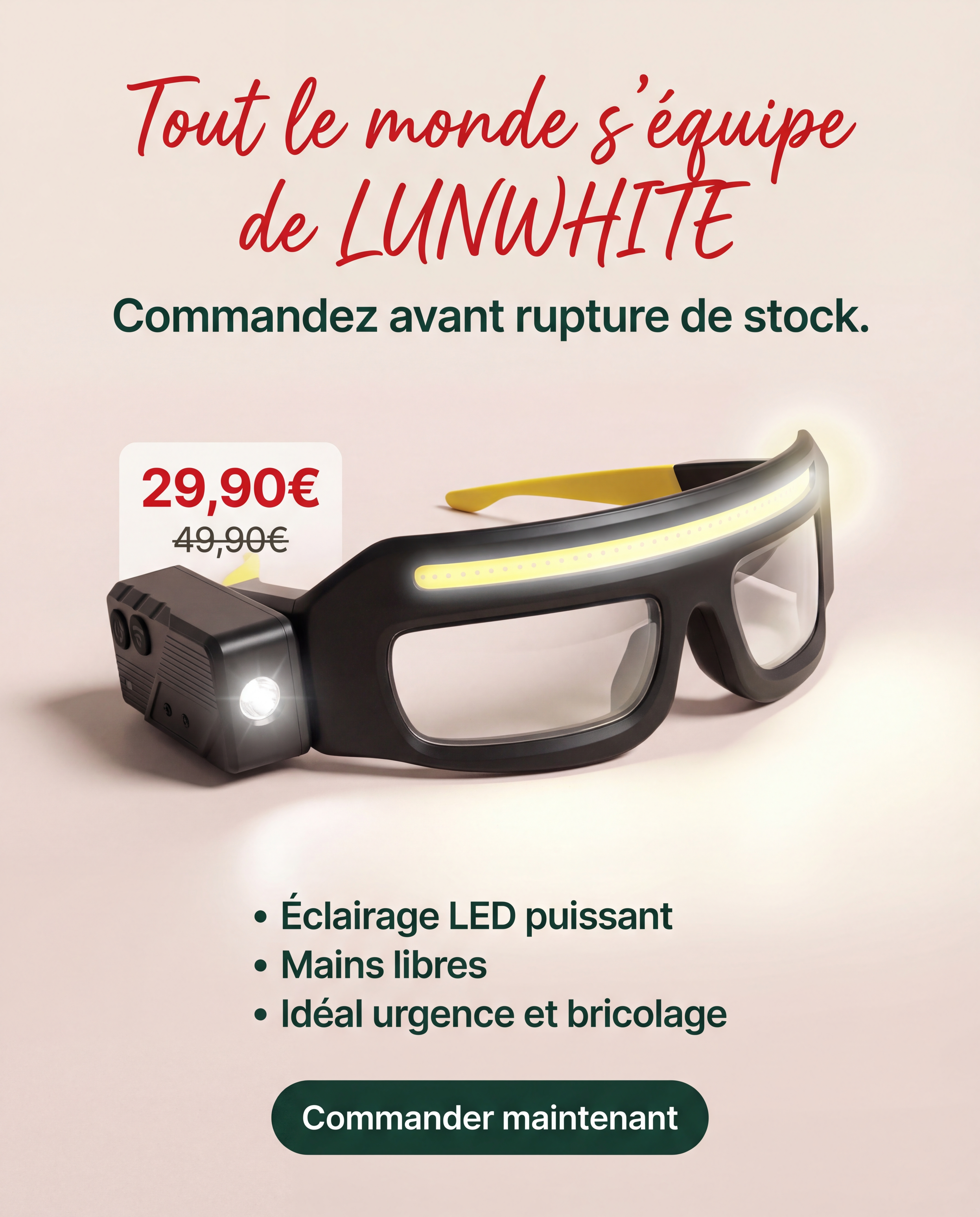 Lunettes LED